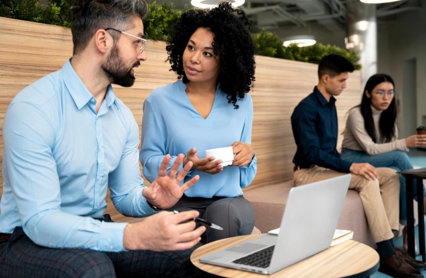 Modern financial planning workspace with charts and analysis tools